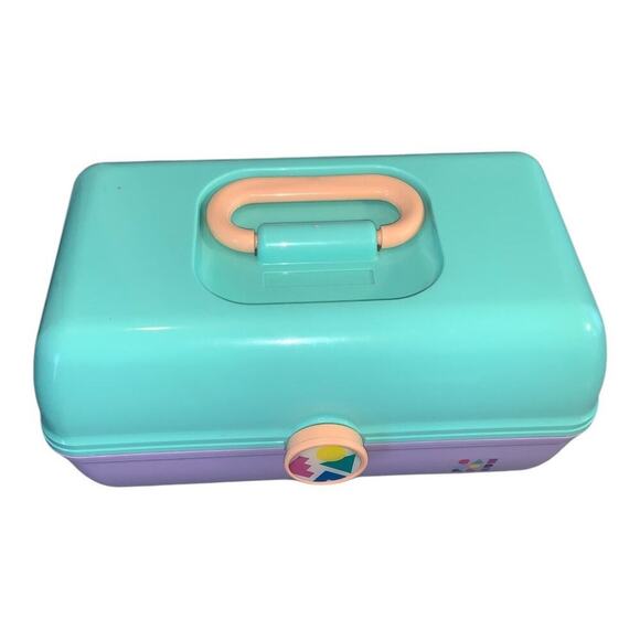 Vintage 1980 Caboodles On-the-Go Makeup Organizer Case Multiple Compartments EUC - Picture 2 of 15